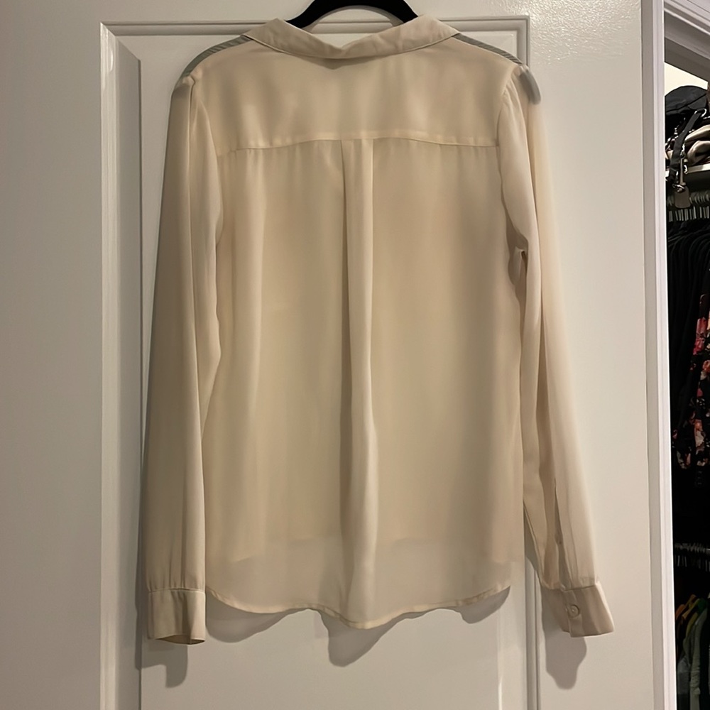 Cream button down blouse - Picture 4 of 4